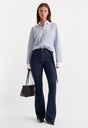 GOOD LEGS FLARE JEANS | INDIGO1153-1 | GOOD AMERICAN | MODEL