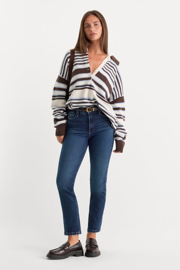 SOFT TECH GOOD LEGS STRAIGHT JEANS | INDIGO511-1 | GOOD AMERICAN | MODEL