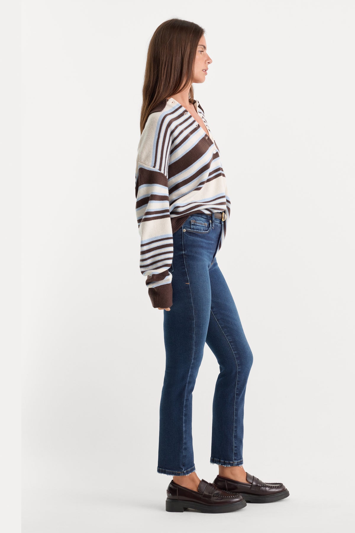 SOFT TECH GOOD LEGS STRAIGHT JEANS | INDIGO511-3 | GOOD AMERICAN | MODEL
