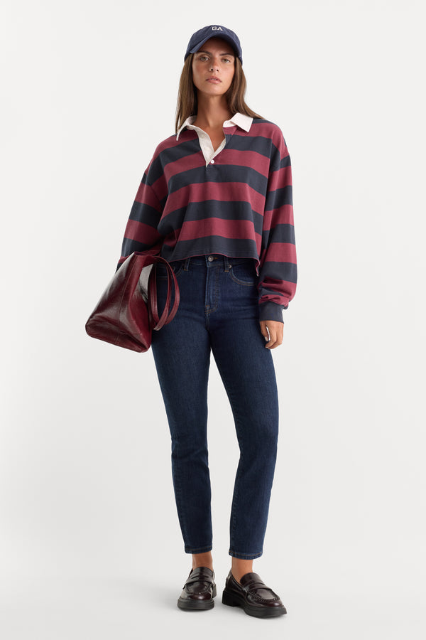 GOOD LEGS STRAIGHT JEANS | INDIGO1153-1 | GOOD AMERICAN | MODEL