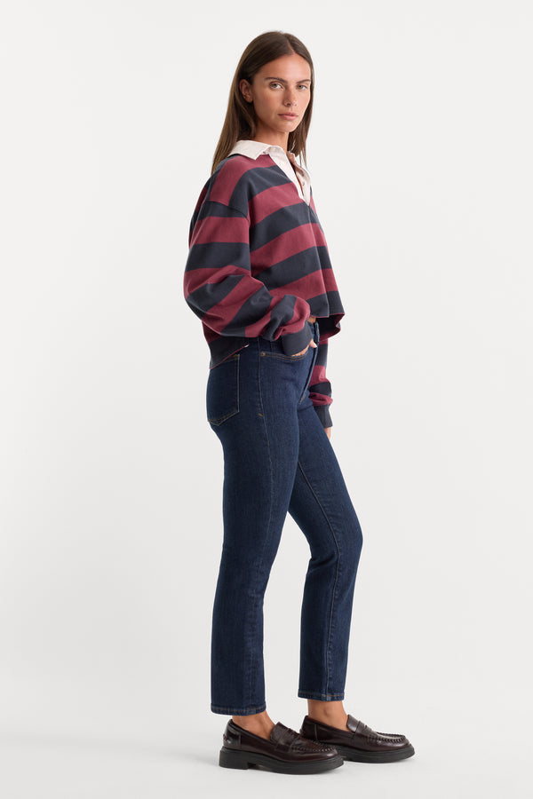 GOOD LEGS STRAIGHT JEANS | INDIGO1153-3 | GOOD AMERICAN | MODEL