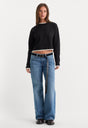 VINTAGE LOW LOOSE JEANS | INDIGO1224-1 | GOOD AMERICAN | MODEL