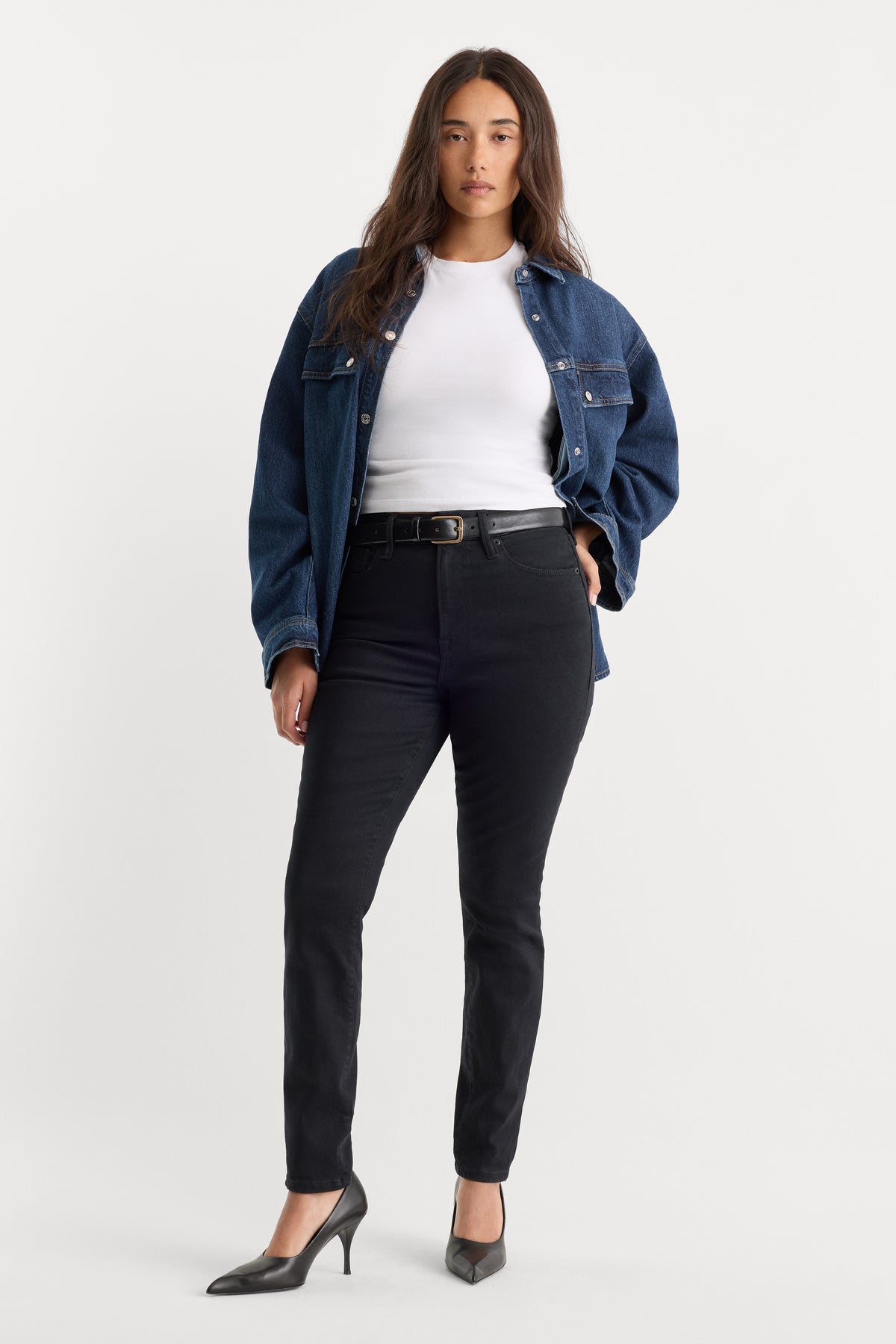 ALWAYS FITS GOOD LEGS SKINNY JEANS | BLACK165-1 | GOOD AMERICAN | MODEL