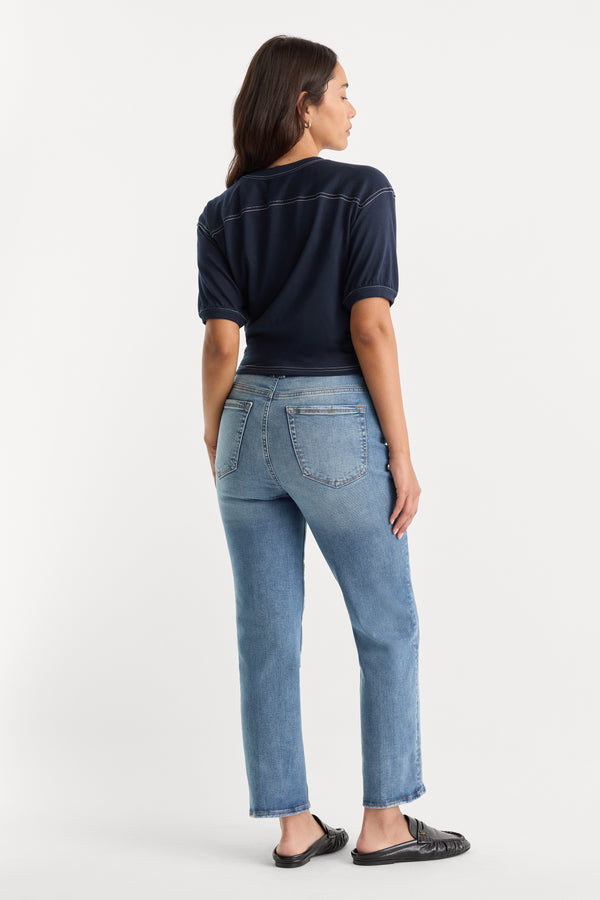 ALWAYS FITS GOOD LEGS STRAIGHT JEANS | INDIGO316-2 | GOOD AMERICAN | MODEL