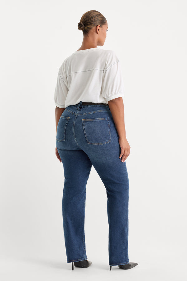ALWAYS FITS GOOD LEGS STRAIGHT JEANS | INDIGO571-2 | GOOD AMERICAN | MODEL