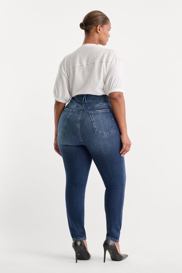 ALWAYS FITS GOOD LEGS SKINNY JEANS | INDIGO446-2 | GOOD AMERICAN | MODEL