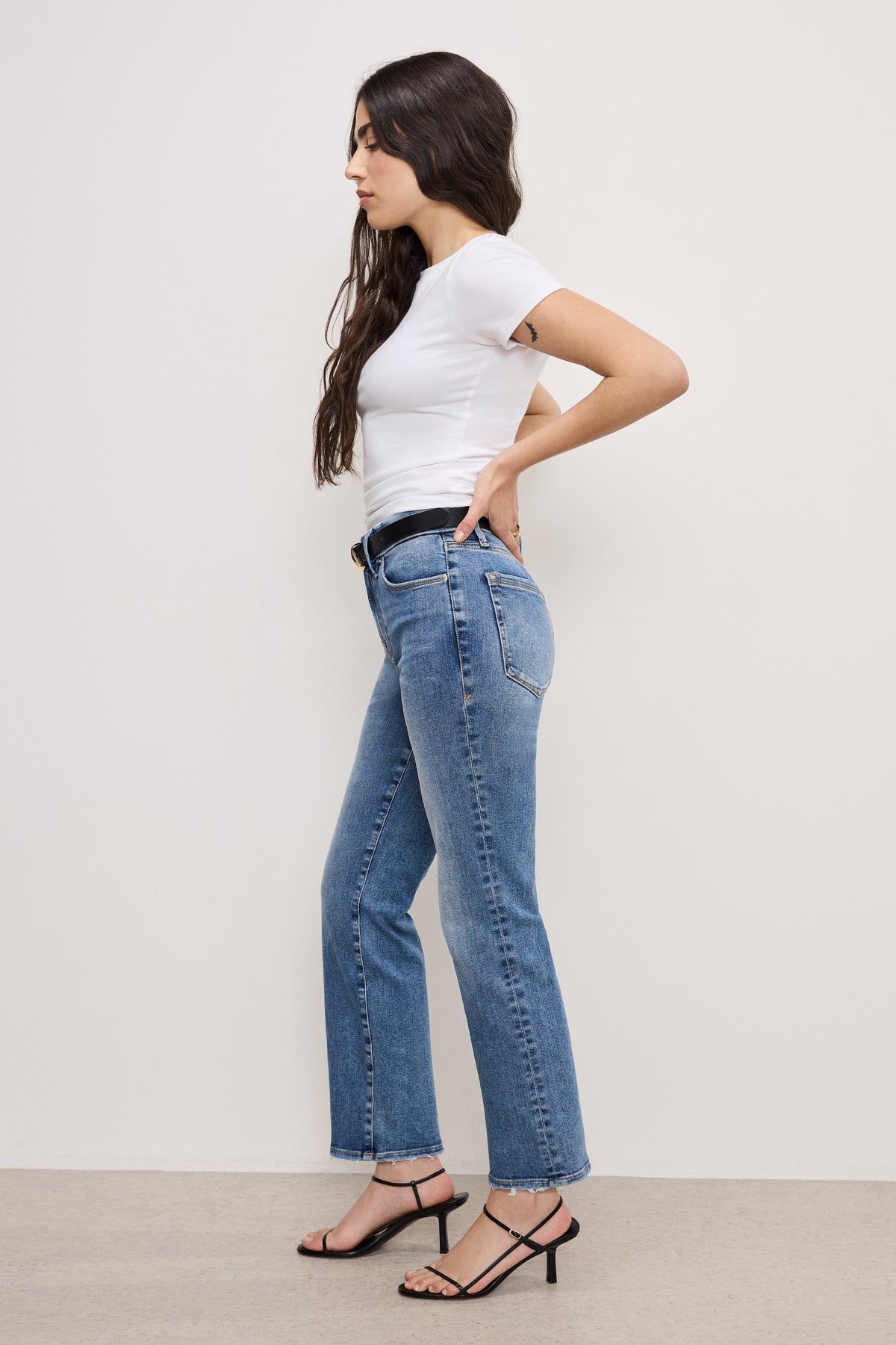 ALWAYS FITS GOOD PETITE STRAIGHT JEANS | INDIGO316