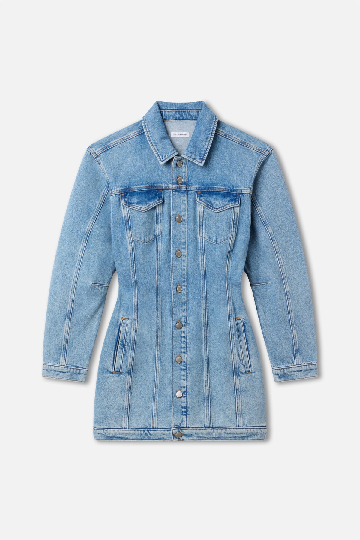 BARREL LONG SLEEVE MINI DRESS | INDIGO911