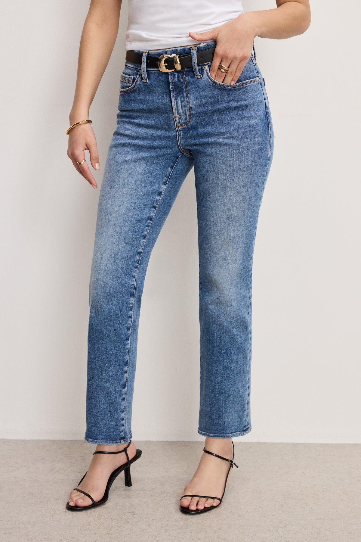 ALWAYS FITS GOOD PETITE STRAIGHT JEANS | INDIGO316