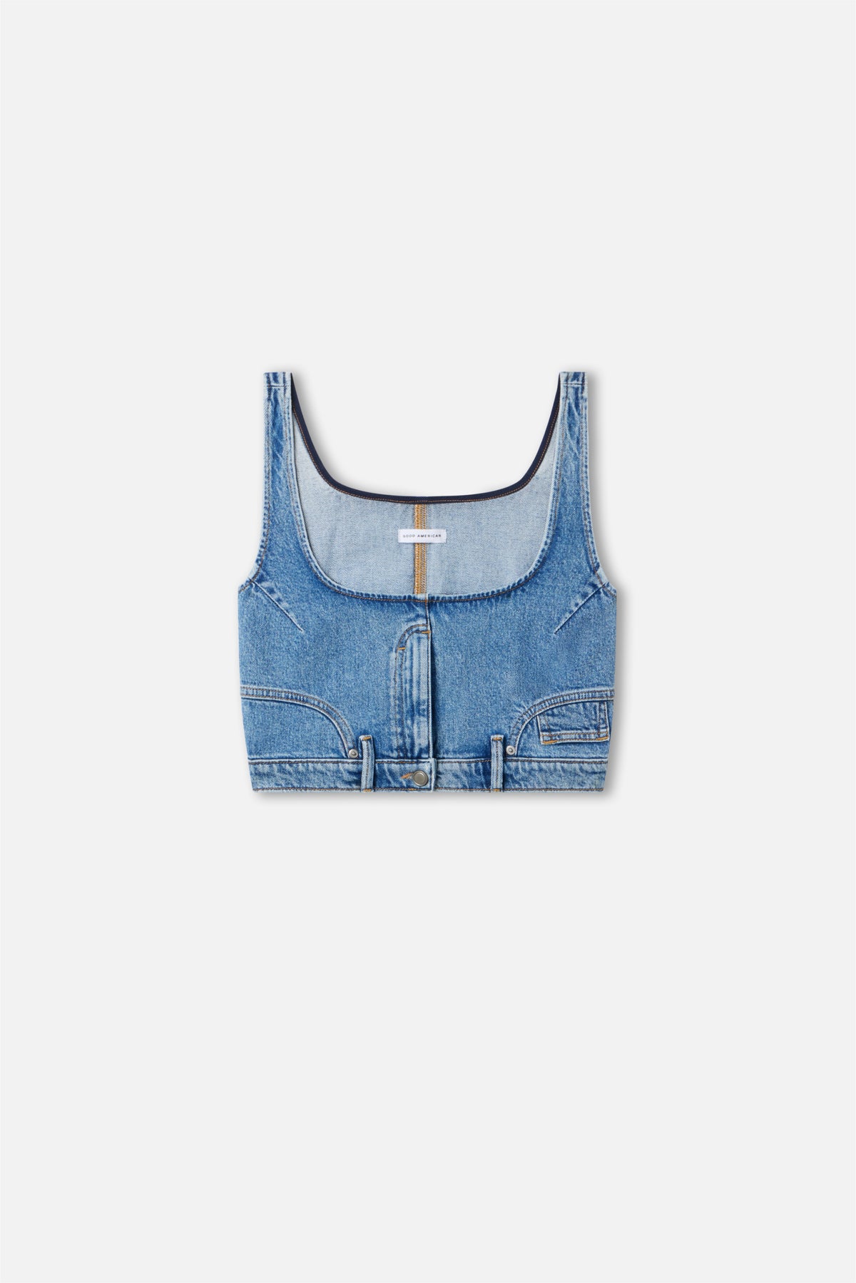 REWORKED DENIM VEST | INDIGO1083