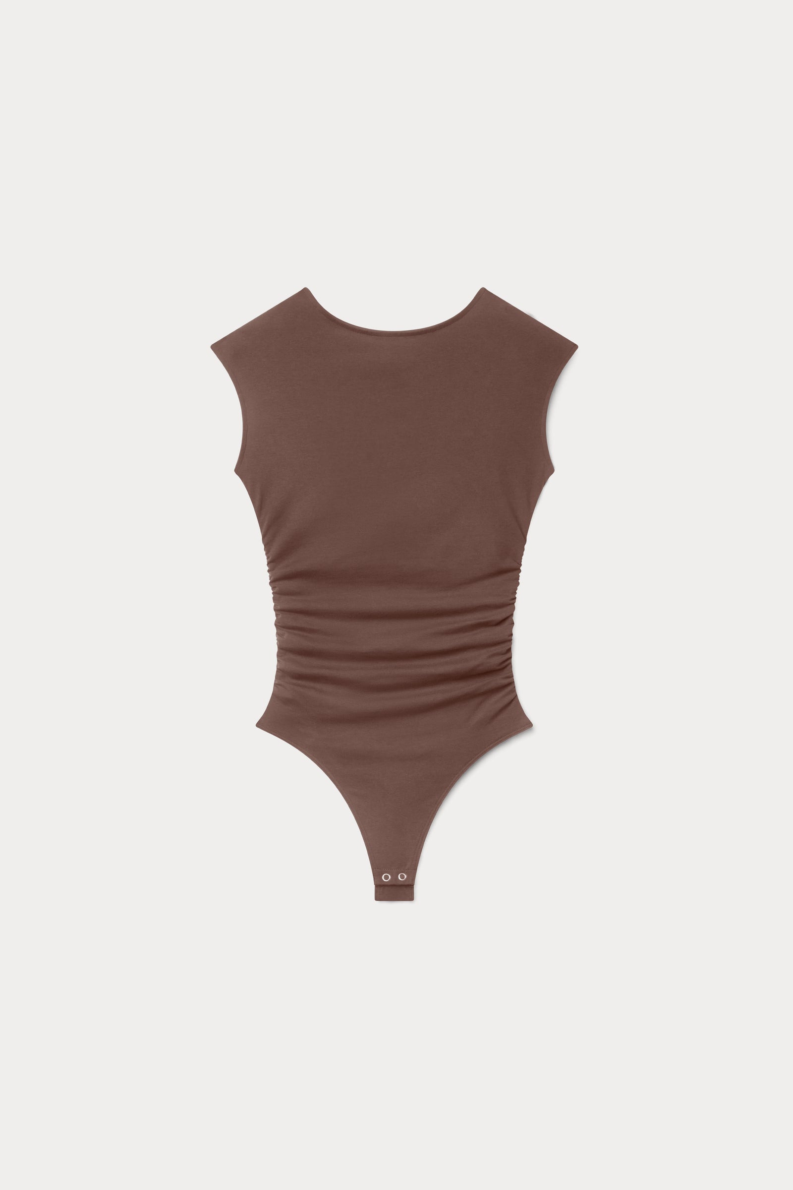 SUPER STRETCH OPEN BACK BODY SUIT | BITTER COCOA