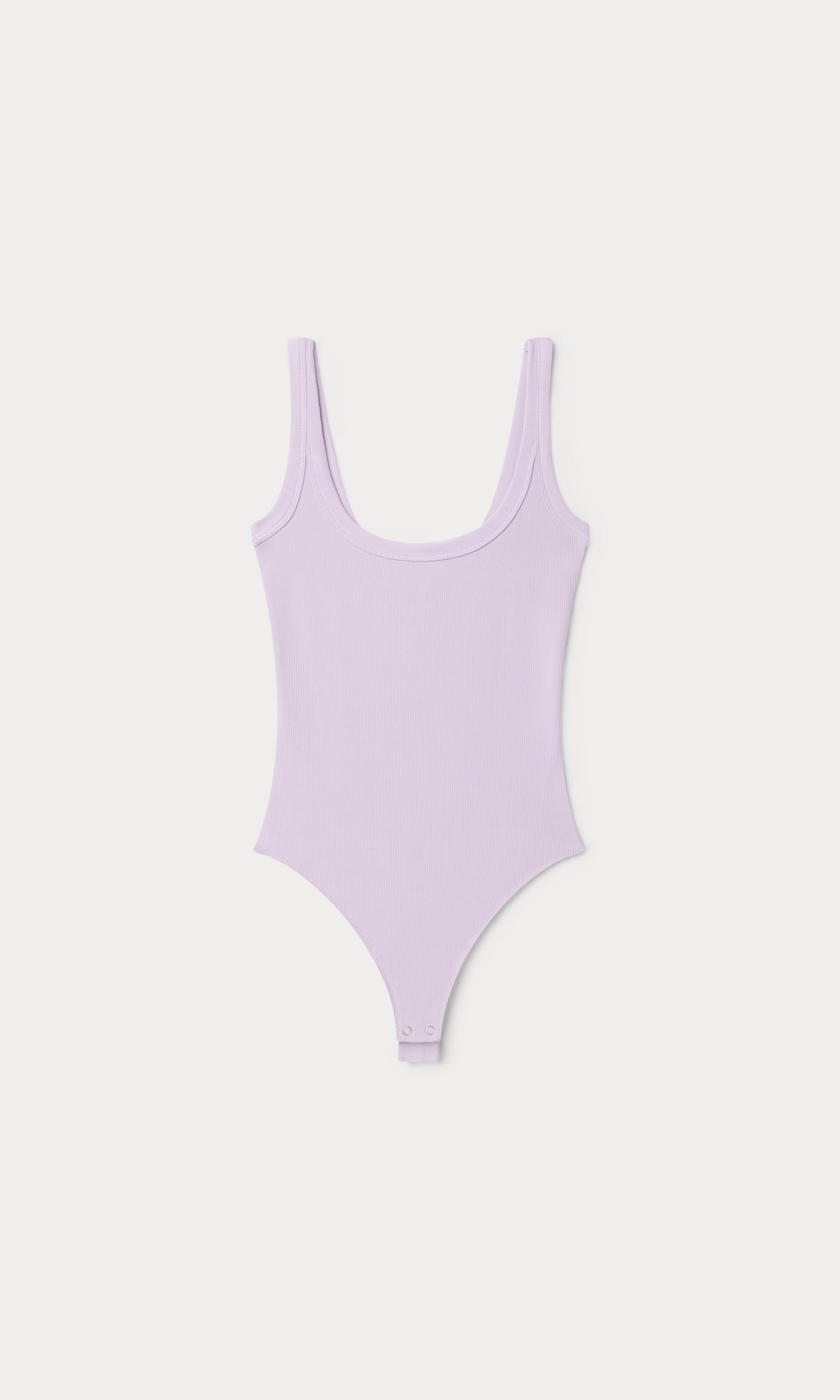 MODAL RIB TANK BODYSUIT | LIGHT LILAC