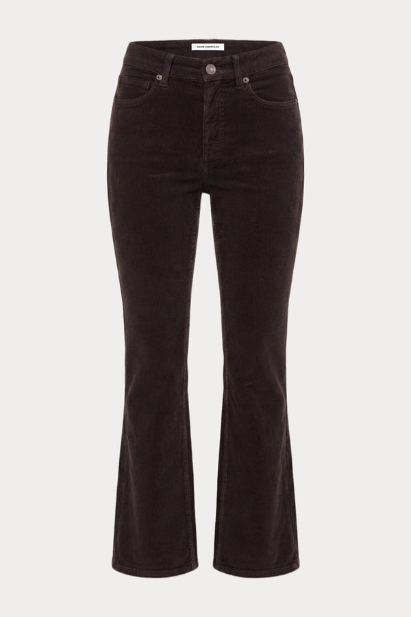GOOD CLASSIC BOOTCUT CORDUROY PANT | ESPRESSO-7 | GOOD AMERICAN | GHOST