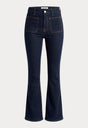 ALWAYS FITS PATCH POCKET GOOD CLASSIC BOOTCUT JEANS | DENETHICBLUE04-9 | GOOD AMERICAN | GHOST