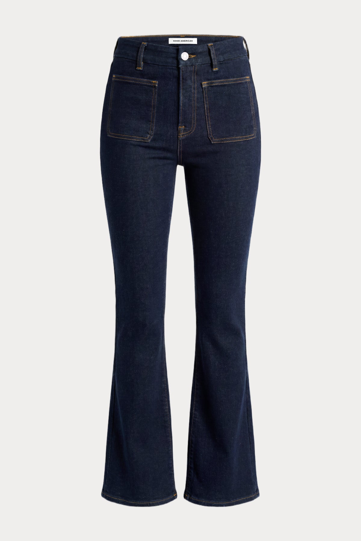 ALWAYS FITS PATCH POCKET GOOD CLASSIC BOOTCUT JEANS | DENETHICBLUE04-9 | GOOD AMERICAN | GHOST
