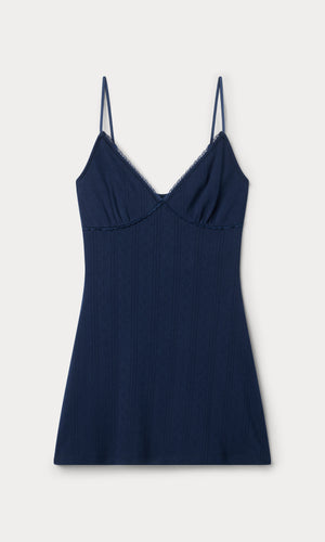 THE POINTELLE MINI DRESS | HORIZON INK