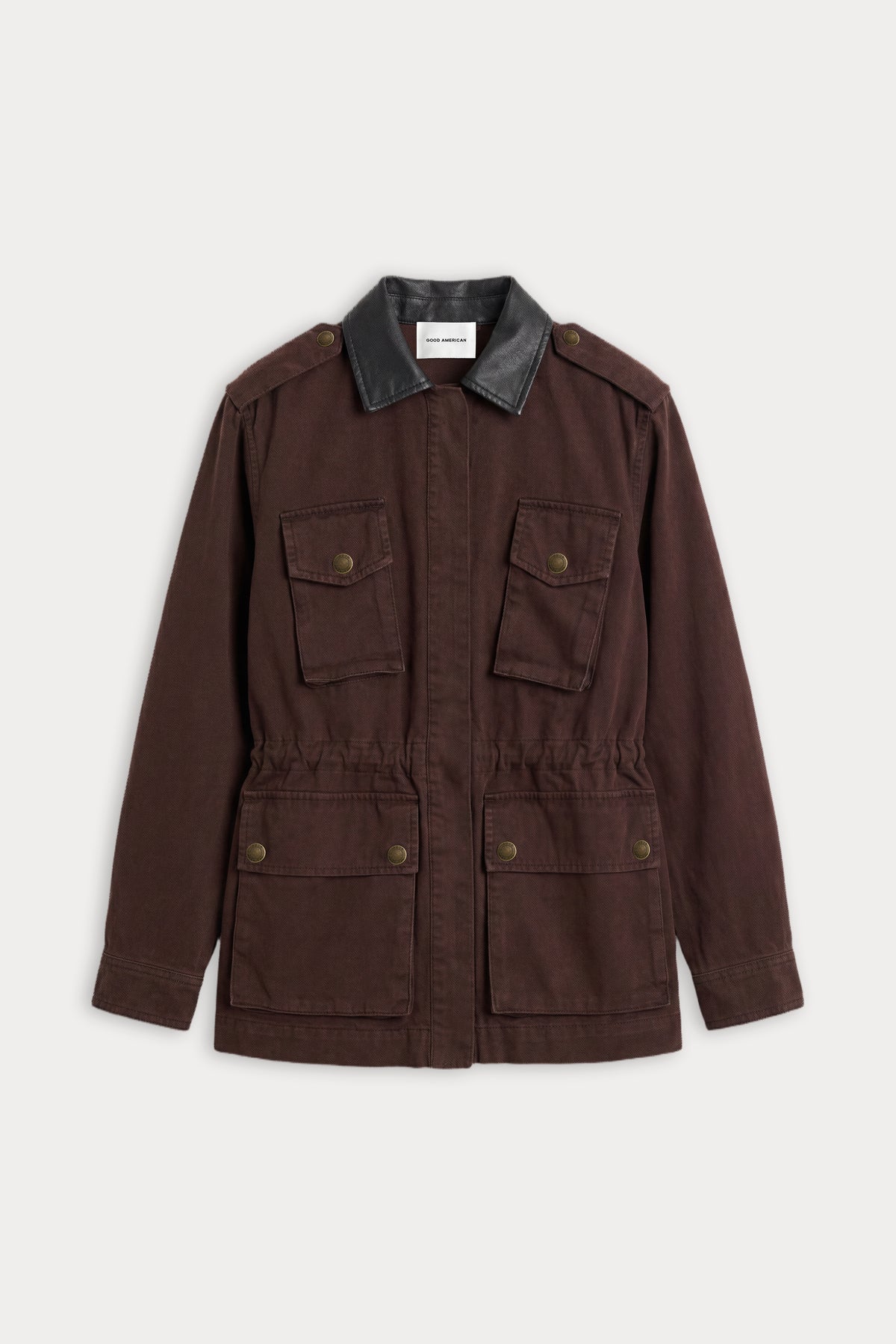 THE FIELD JACKET | ESPRESSO-6 | GOOD AMERICAN | FLAT
