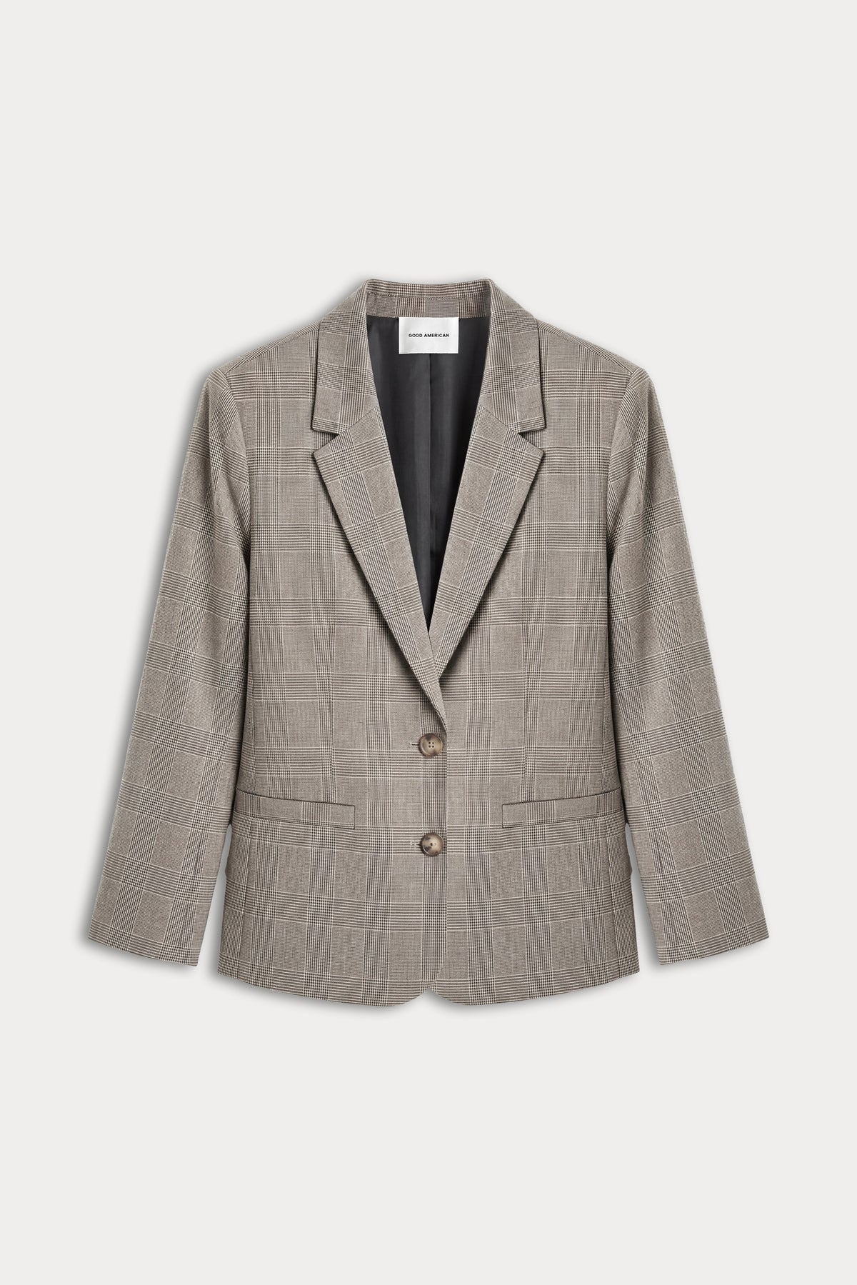 THE SHRUNKEN BLAZER | MINI PLAID-6 | GOOD AMERICAN | MODEL