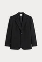 THE OVERSIZED BLAZER | BLACK001-5 | GOOD AMERICAN | FLAT