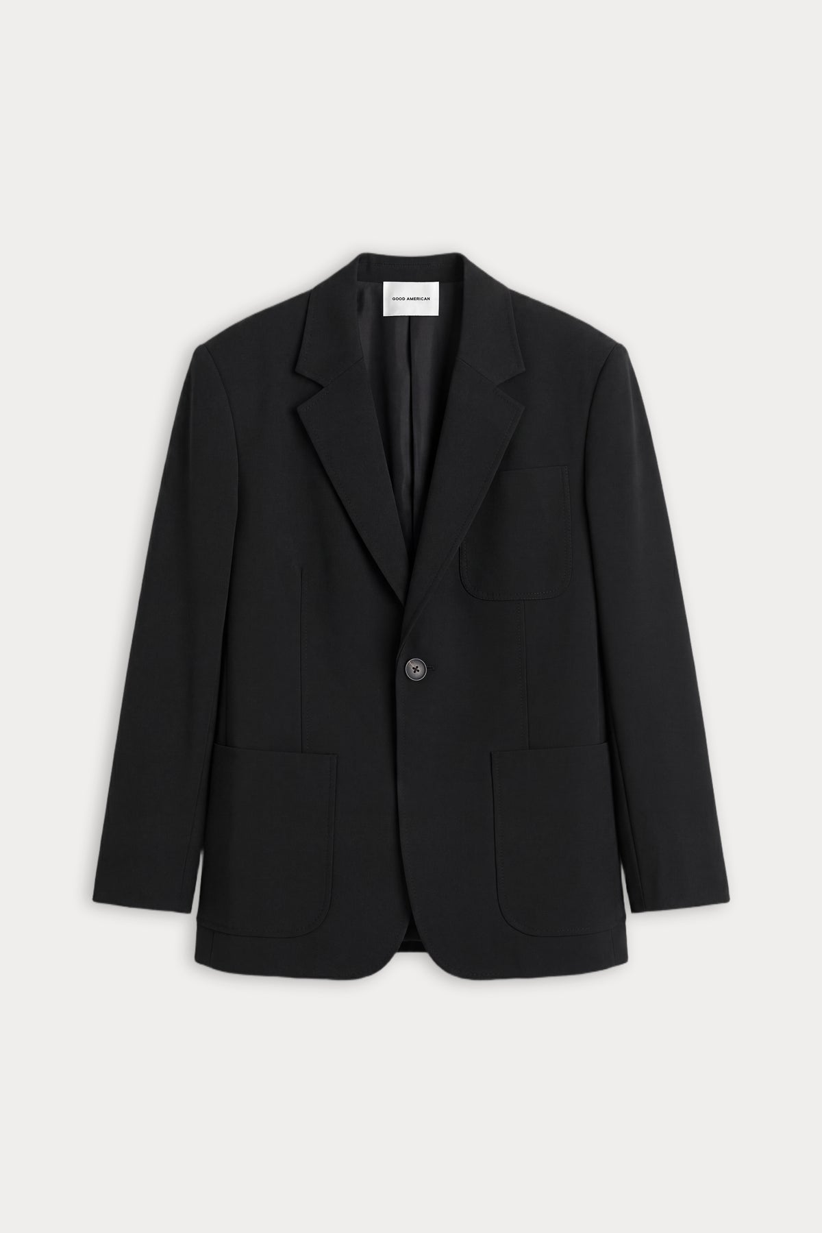 THE OVERSIZED BLAZER | BLACK001-5 | GOOD AMERICAN | FLAT