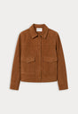 THE SUEDE BOXY JACKET | CAFE CLAY-6 | GOOD AMERICAN | FLAT