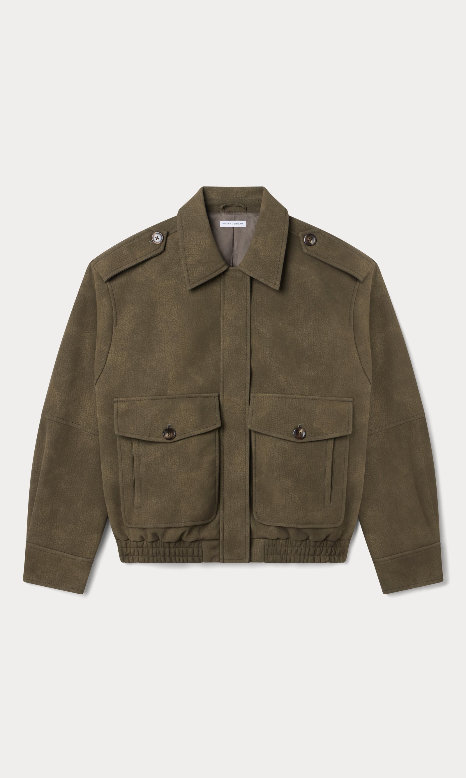 THE BETTER THAN LEATHER BOMBER JACKET | STONE
