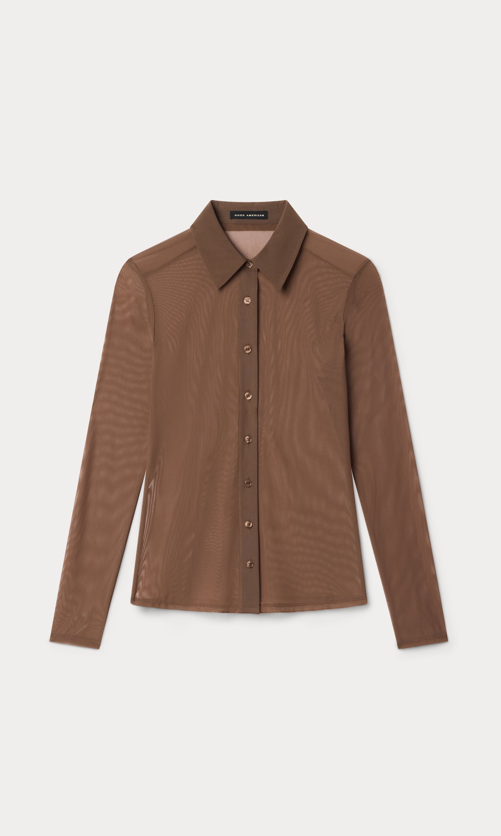 MESH BUTTON UP TOP | SADDLEWOOD