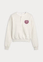 THE BRUSHED FLEECE HENLEY | OATMEAL-7 | GOOD AMERICAN | MODEL