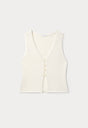 THE KNIT VEST | WHITE001 | FLAT