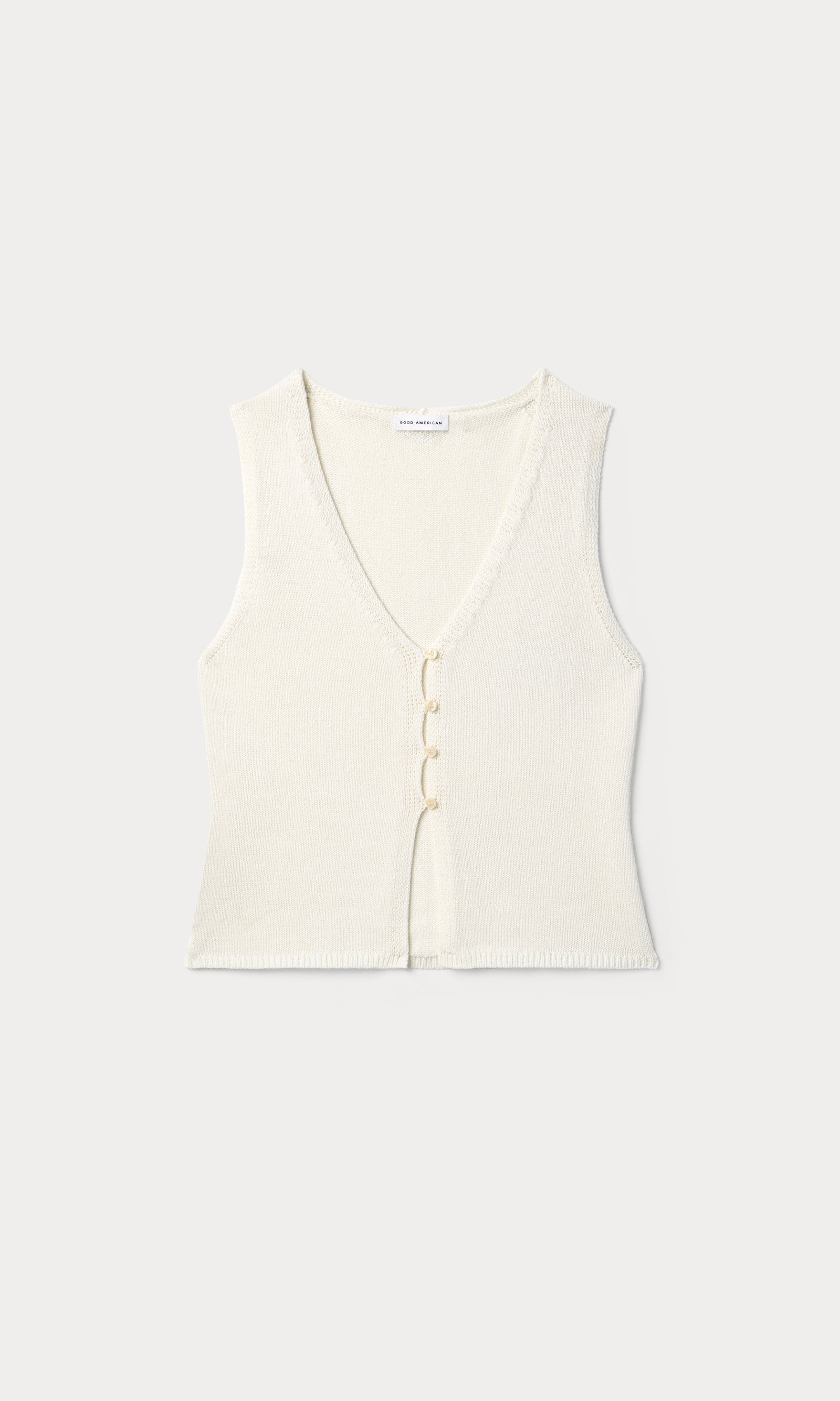 THE KNIT VEST | WHITE001 | FLAT
