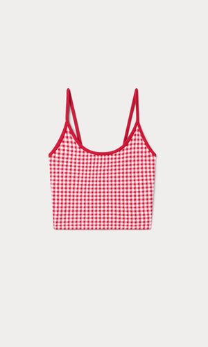 THE KEEPSAKE TANK | CHERRY GINGHAM
