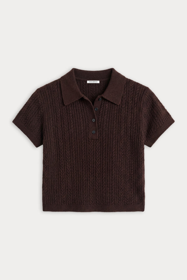 THE MICRO CABLE POLO | ESPRESSO-8 | GOOD AMERICAN | FLAT