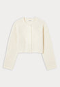 THE CHUNKY KNIT CARDIGAN | CHALK-8 | GOOD AMERICAN | FLAT