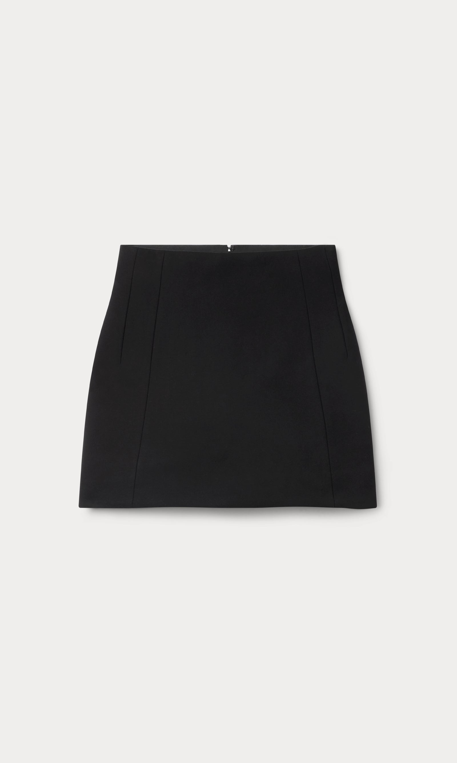 SOFT STRETCH PONTE MINI SKIRT | BLACK001