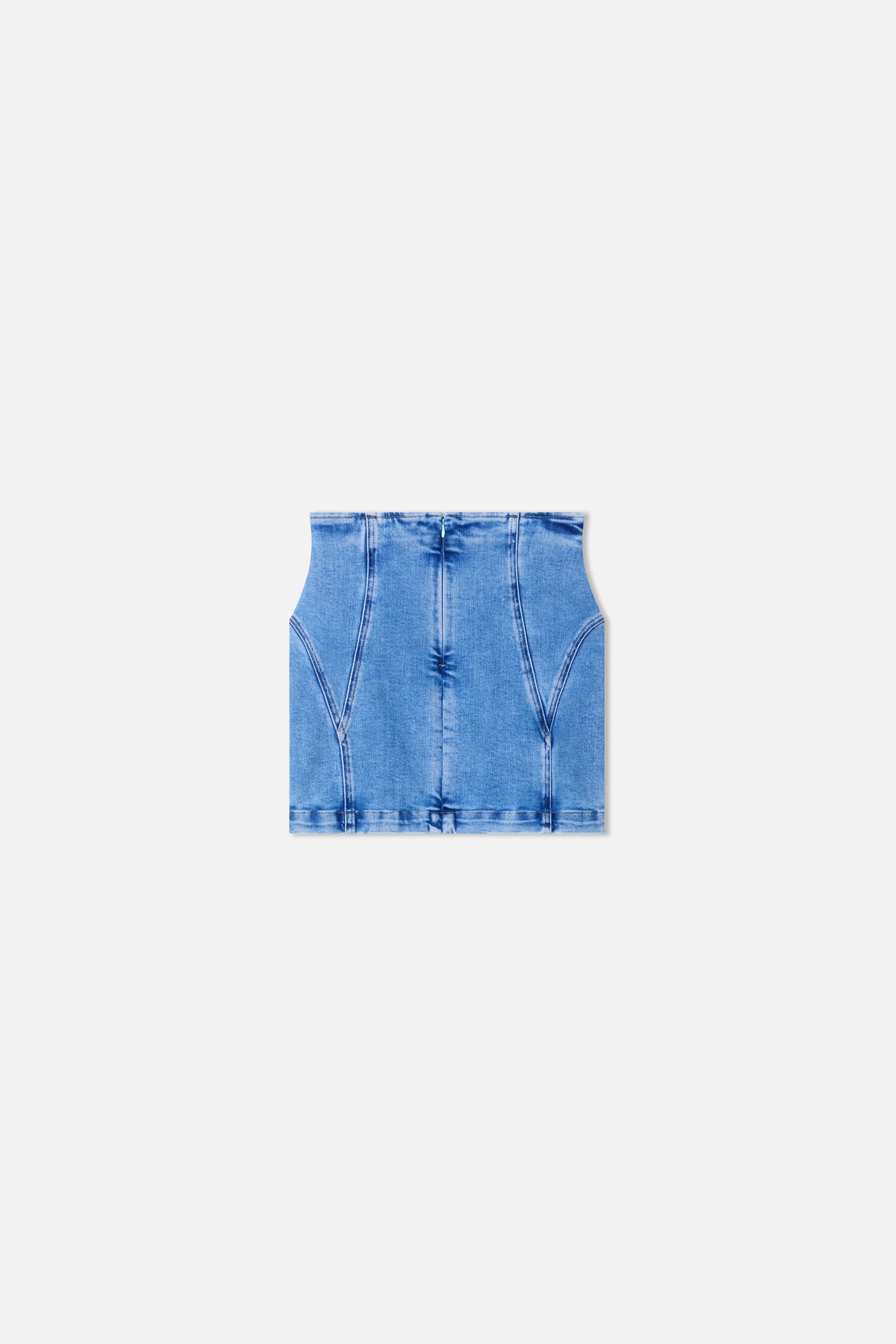 DOLLY  LACE UP MINI SKIRT | INDIGO1090