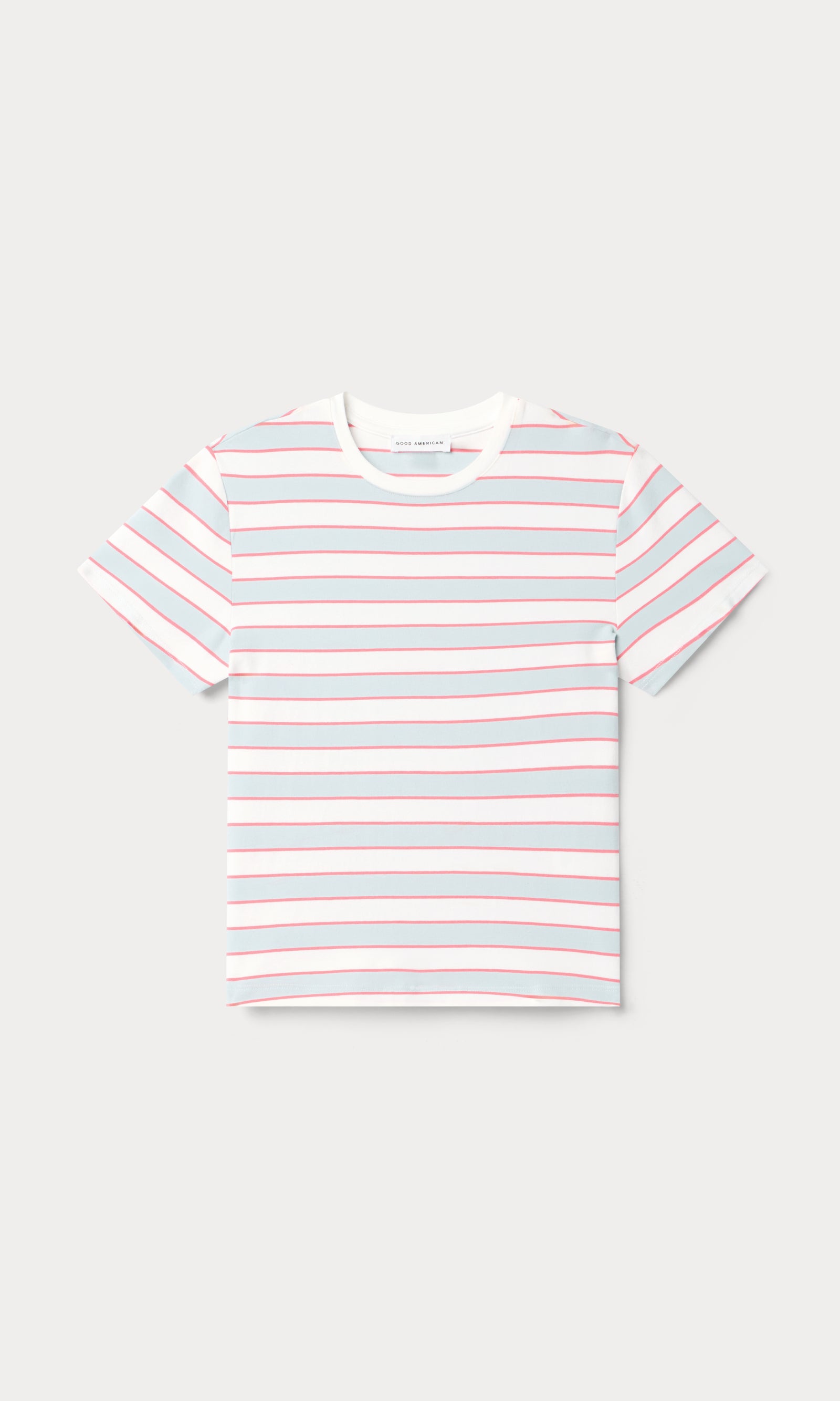 SUPER STRETCH BABY TEE | SKY STRIPE