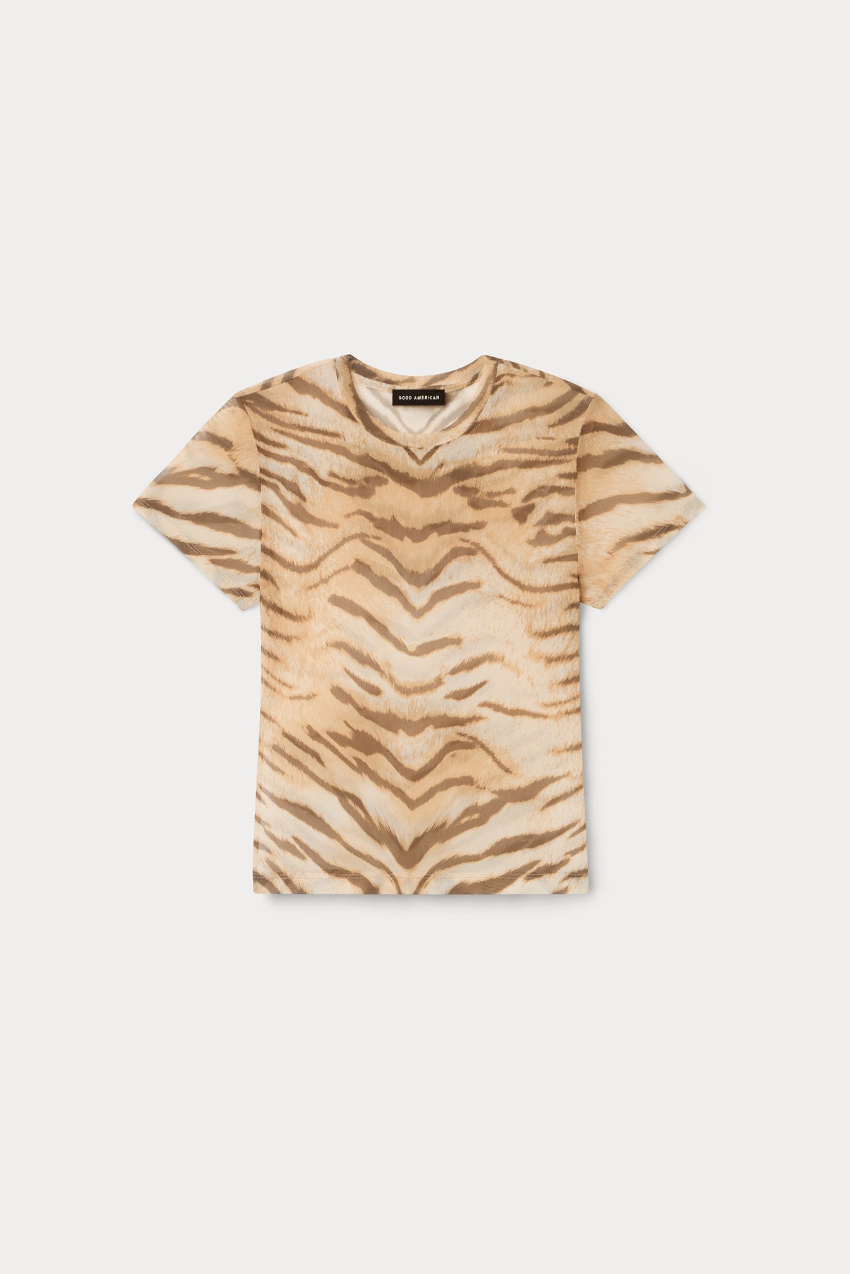 MESH BABY TEE | BROWN TIGER