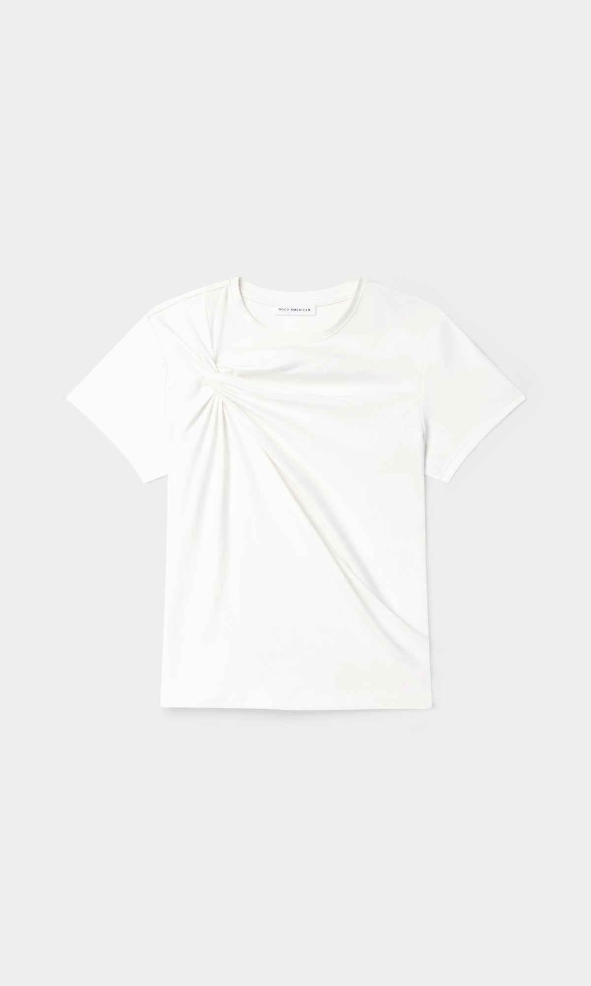 SUPER STRETCH TWIST TEE | WHITE001