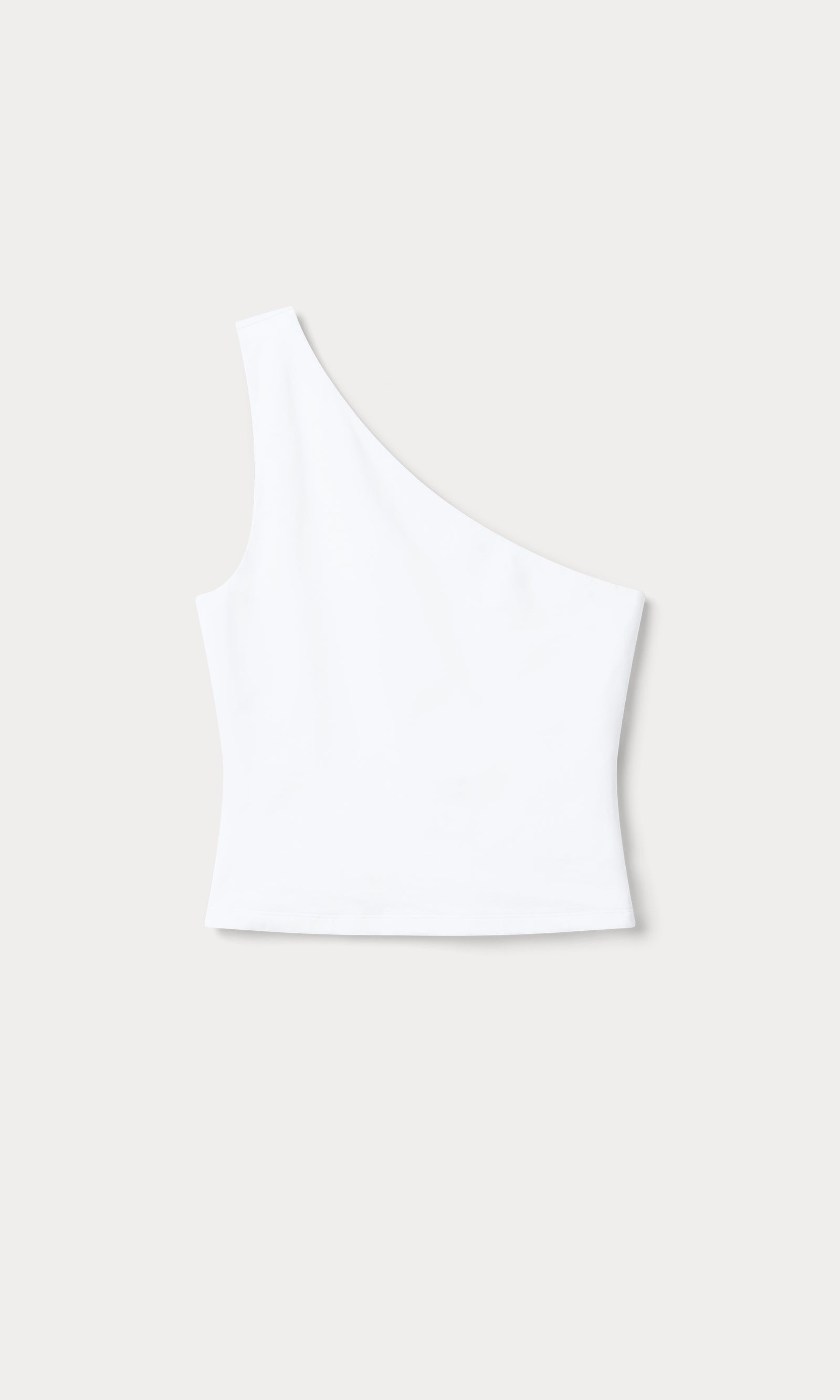SUPER STRETCH ONE SHOULDER TANK | WHITE001