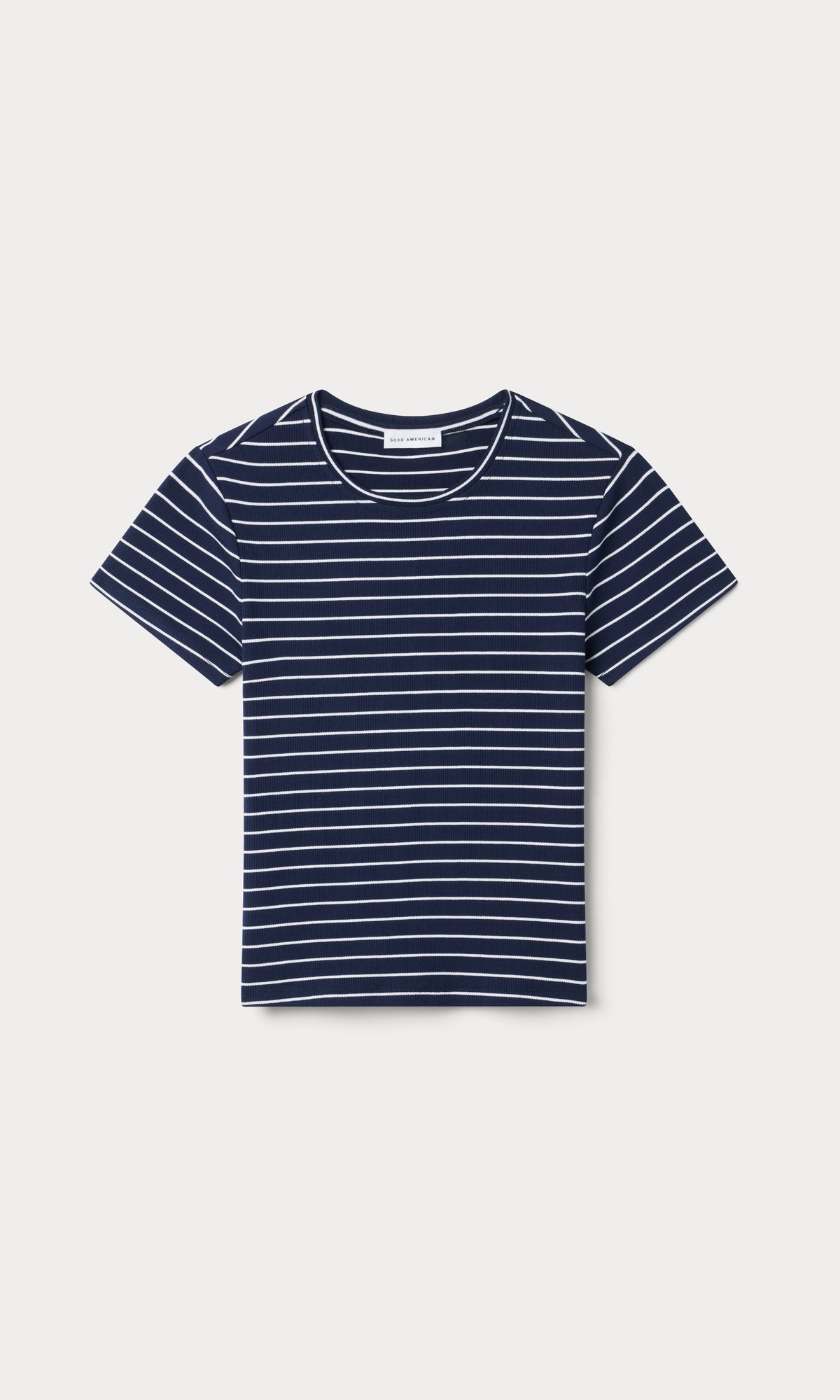 THE RIB BABY TEE | SIMPLE STRIPE HORIZON INK