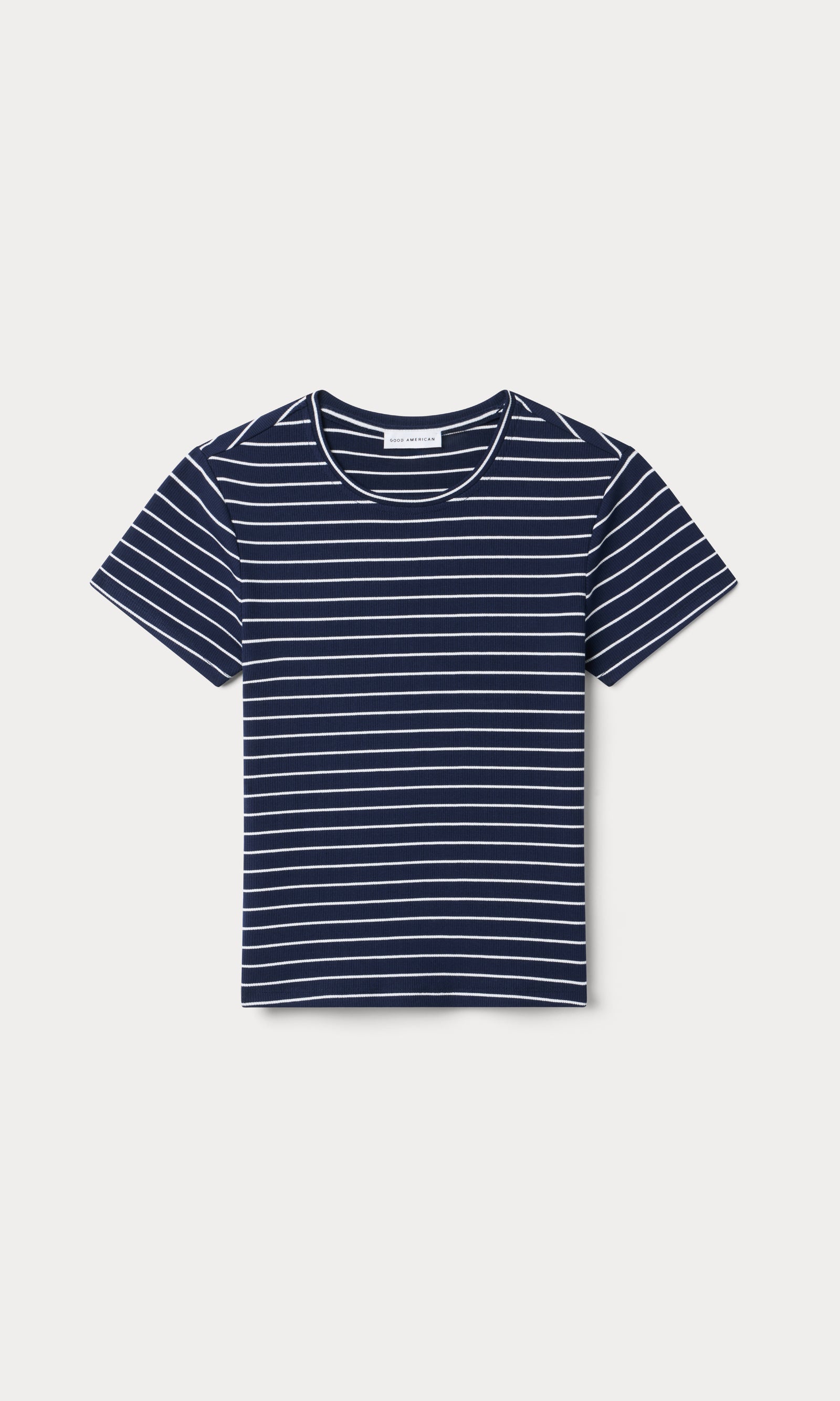 THE RIB BABY TEE | SIMPLE STRIPE HORIZON INK