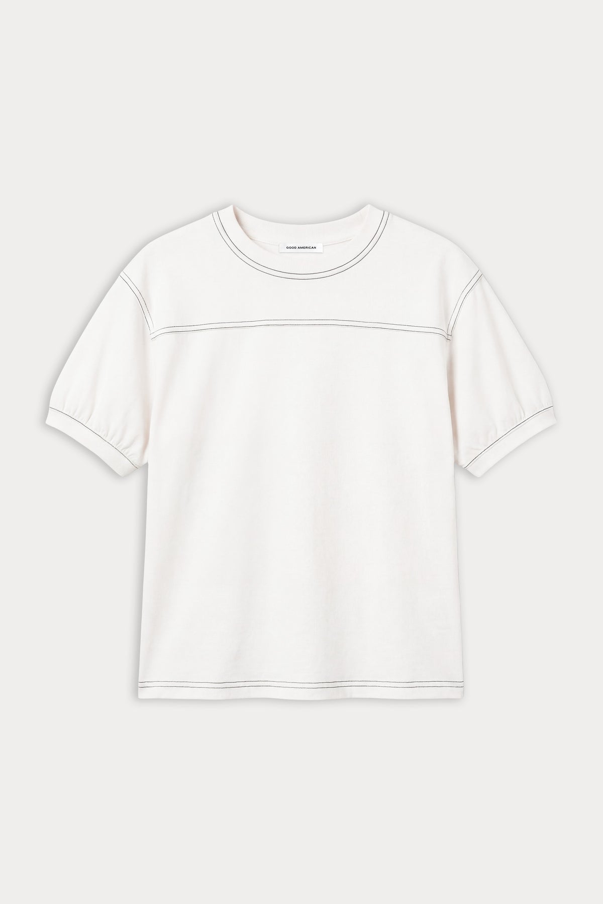 THE GYM TEE | CHALK-8 | GOOD AMERICAN | MODEL
