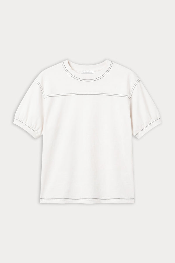 THE GYM TEE | CHALK-8 | GOOD AMERICAN | MODEL