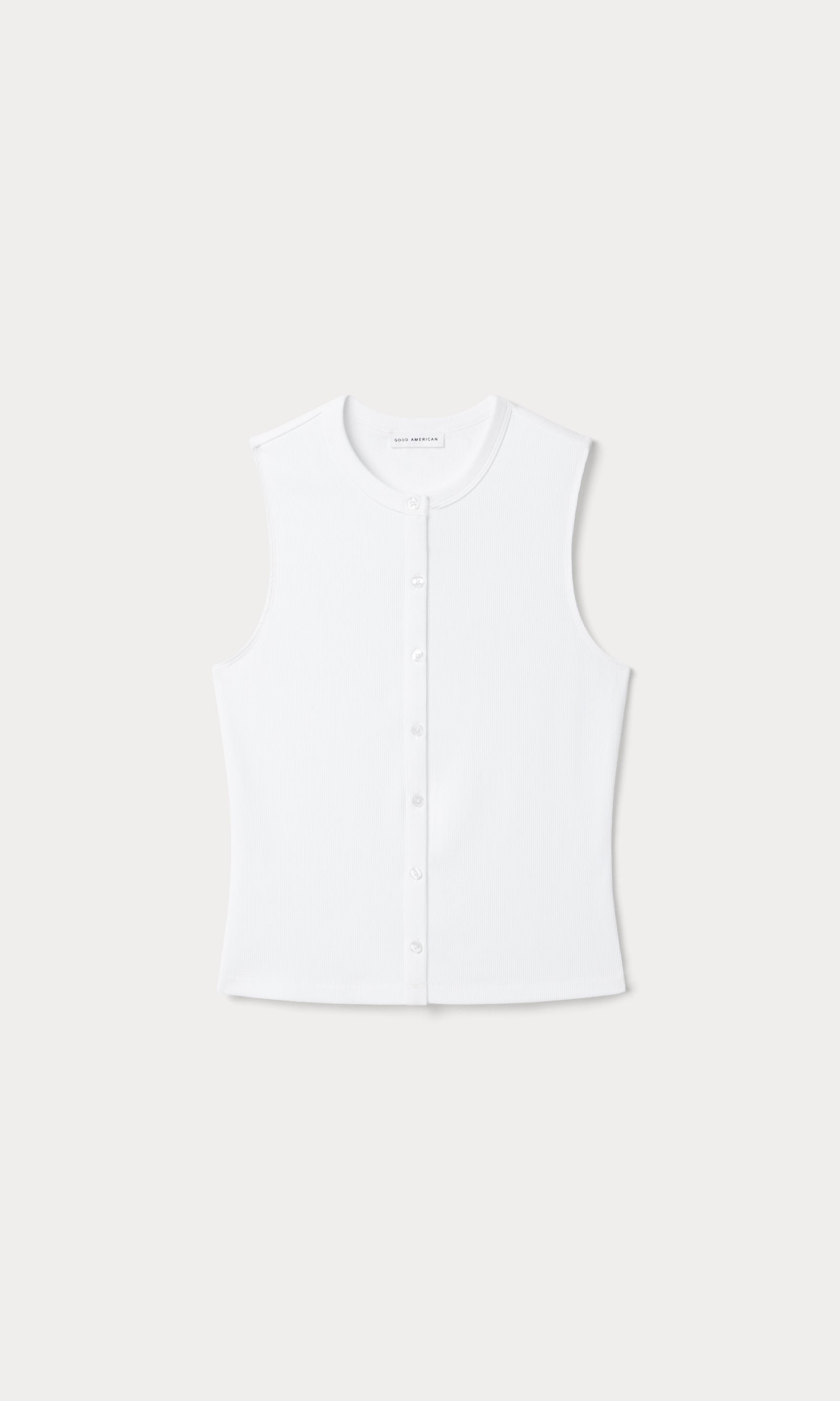THE RIB SPLAY TOP | WHITE