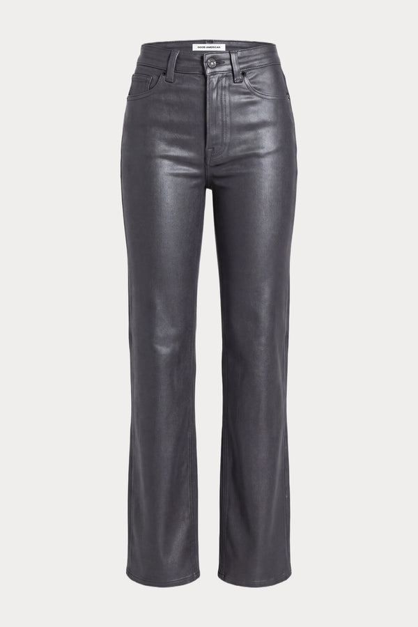 COATED GOOD TRUE STRAIGHT JEANS | RUNE-7 | GOOD AMERICAN | FLAT