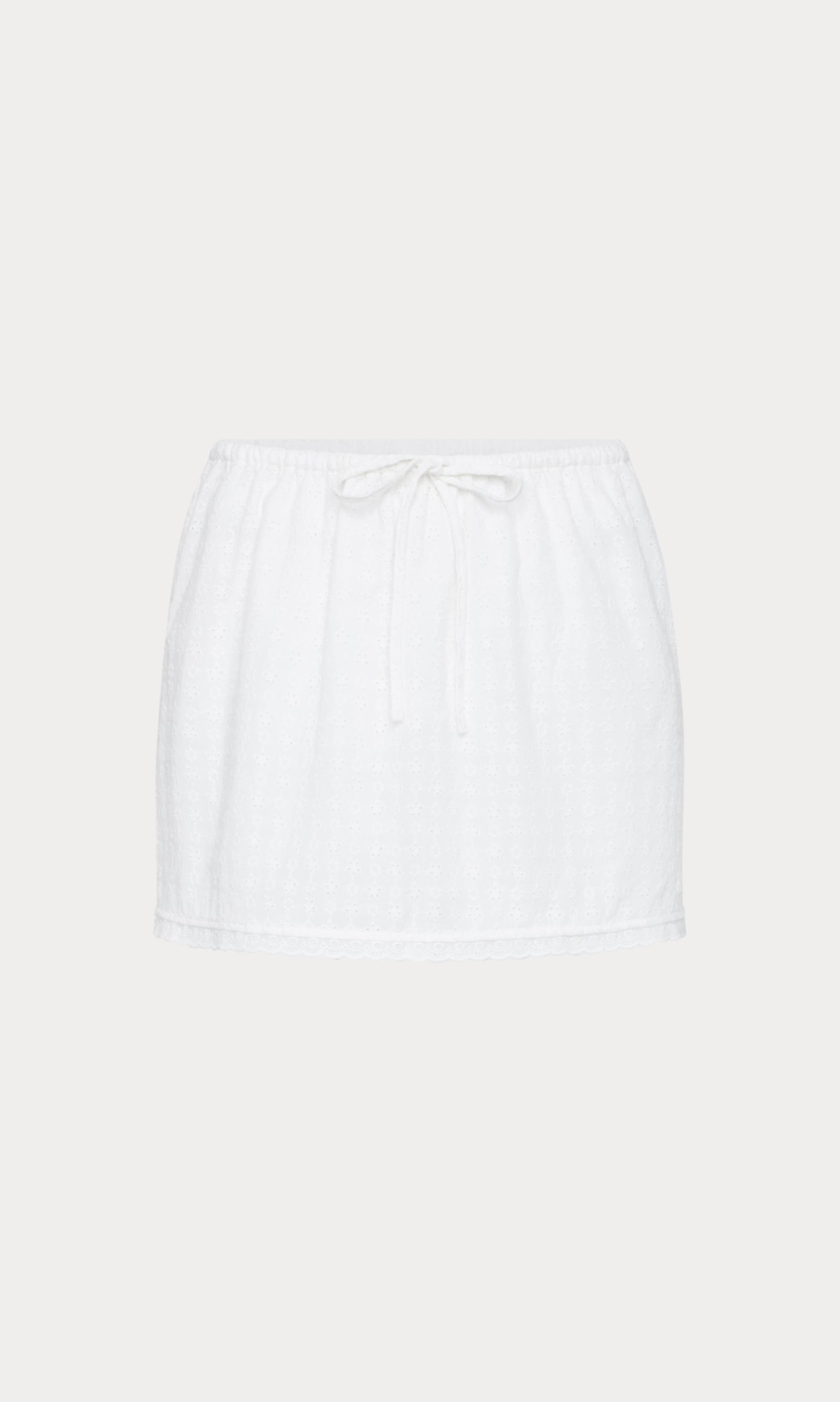 THE EYELET SKIRT | WHITE001