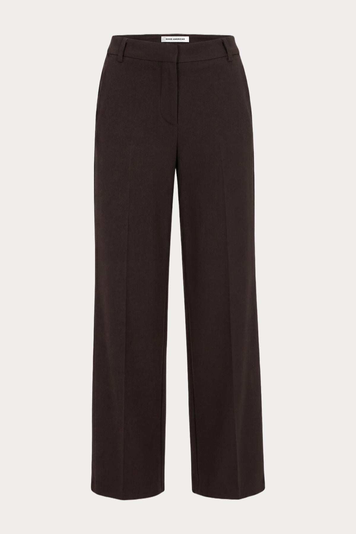 THE LOW RISE STRAIGHT LEG TROUSER | ESPRESSO-6 | GOOD AMERICAN | GHOST