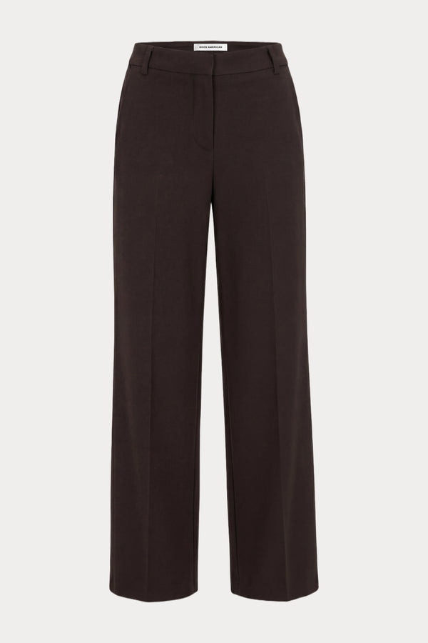 THE LOW RISE STRAIGHT LEG TROUSER | ESPRESSO-6 | GOOD AMERICAN | GHOST