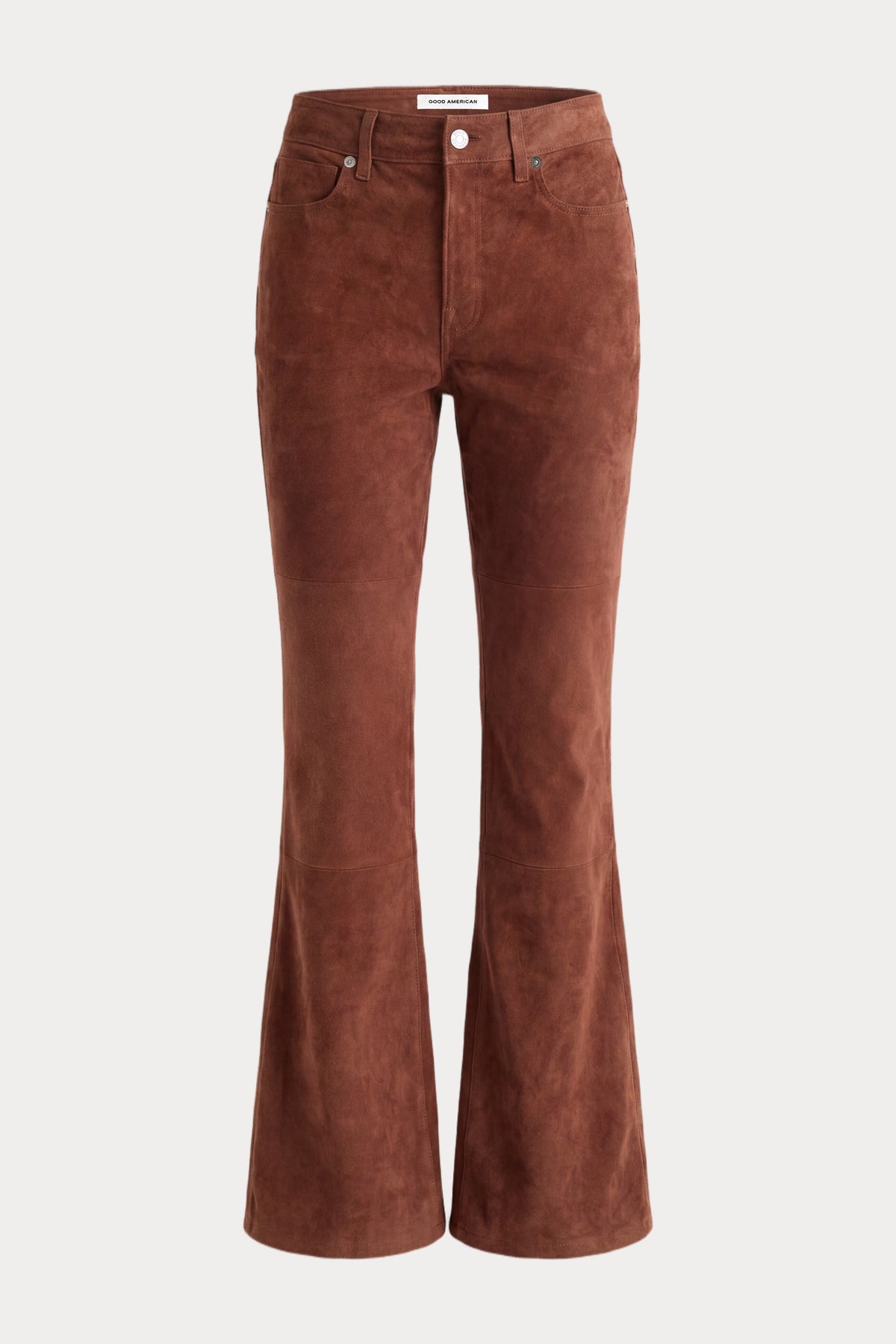 SUEDE GOOD LEGS FLARE PANT | CAFE CLAY-7 | GOOD AMERICAN | GHOST