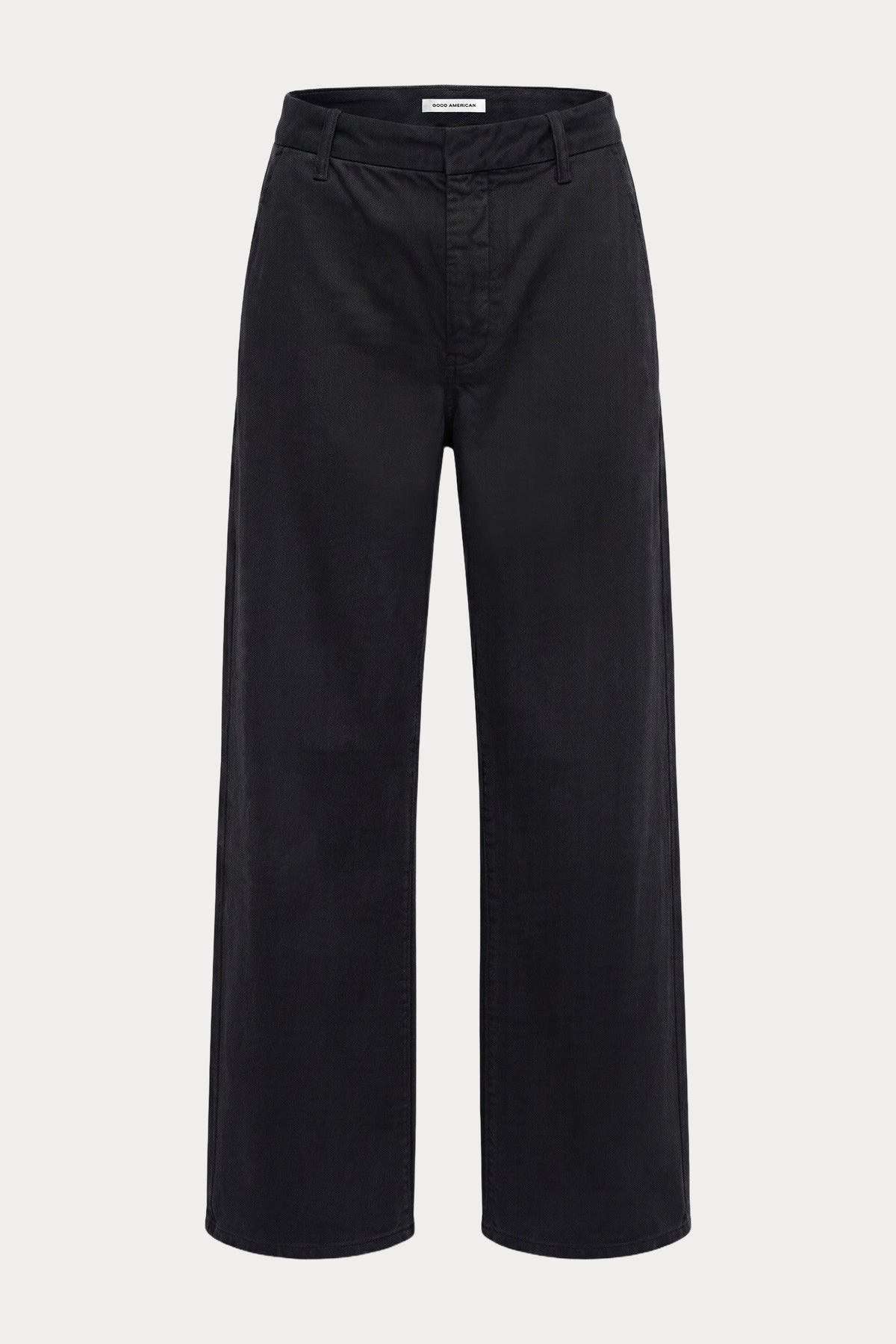 LOW SLUNG BAGGY TROUSER | BLACK-7 | GOOD AMERICAN | MODEL